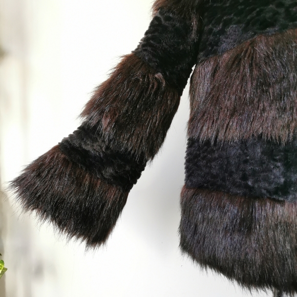 Halston Heritage faux fur coat - Picture 5 of 12